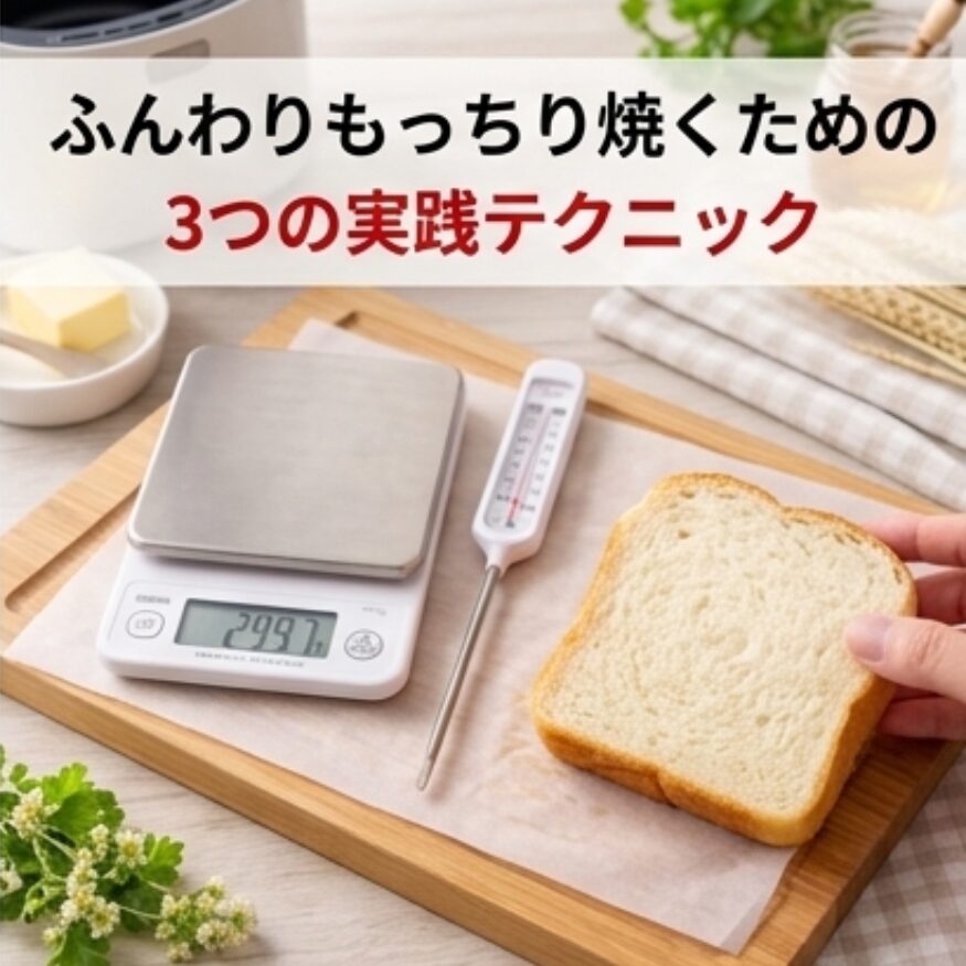 米粉パンと温度計
