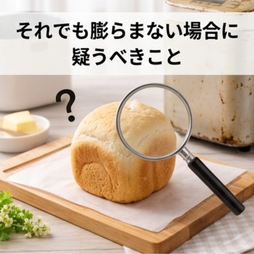 米粉パンと虫眼鏡